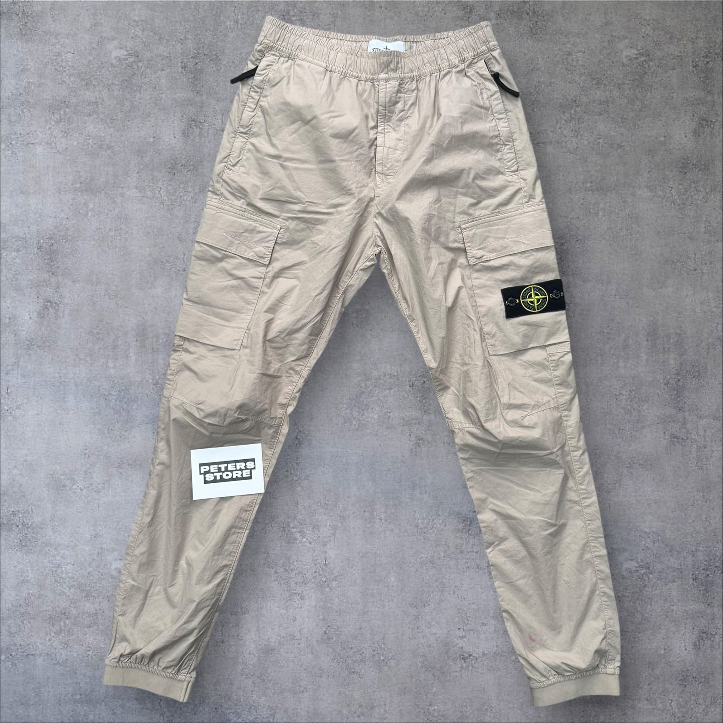 Stone Island Elasticated Waist Cargos Tan 30W RRP £350