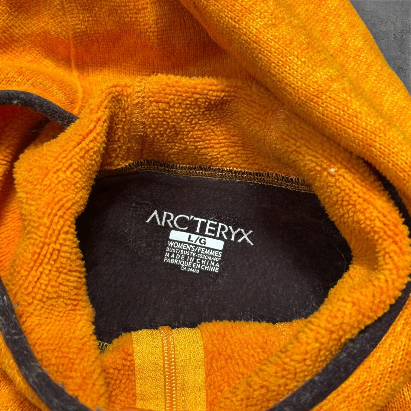 Arcteryx Hooded Fleece Womens Large Orange RRP £180