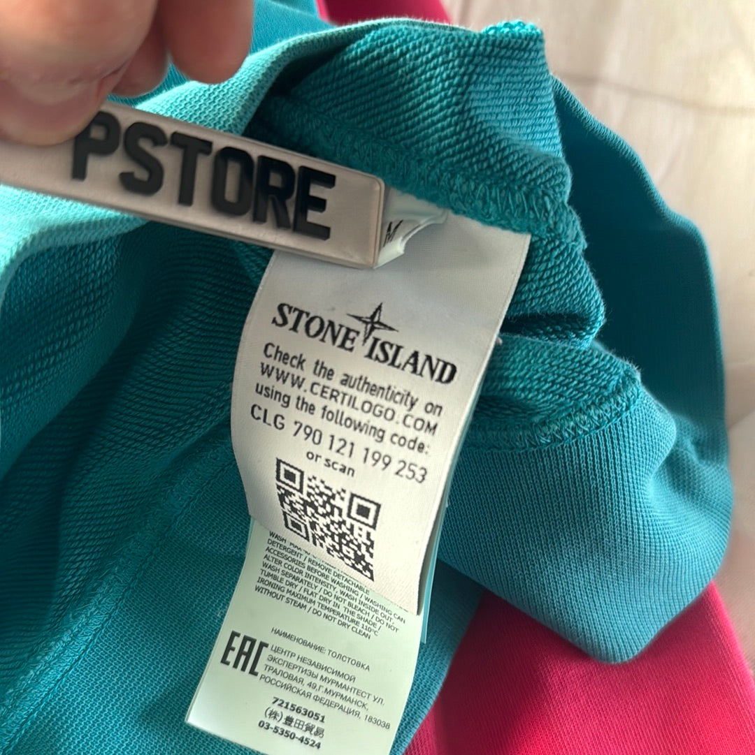 Stone Island Sky Blue Crewneck Jumper