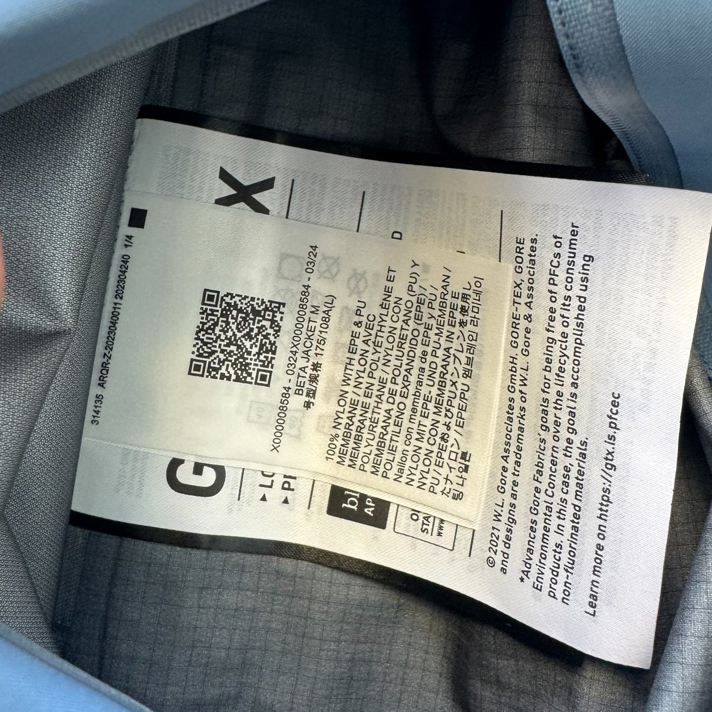Arc'teryx Beta Gore-Tex Jacket Men's Large 2024 RRP £550
