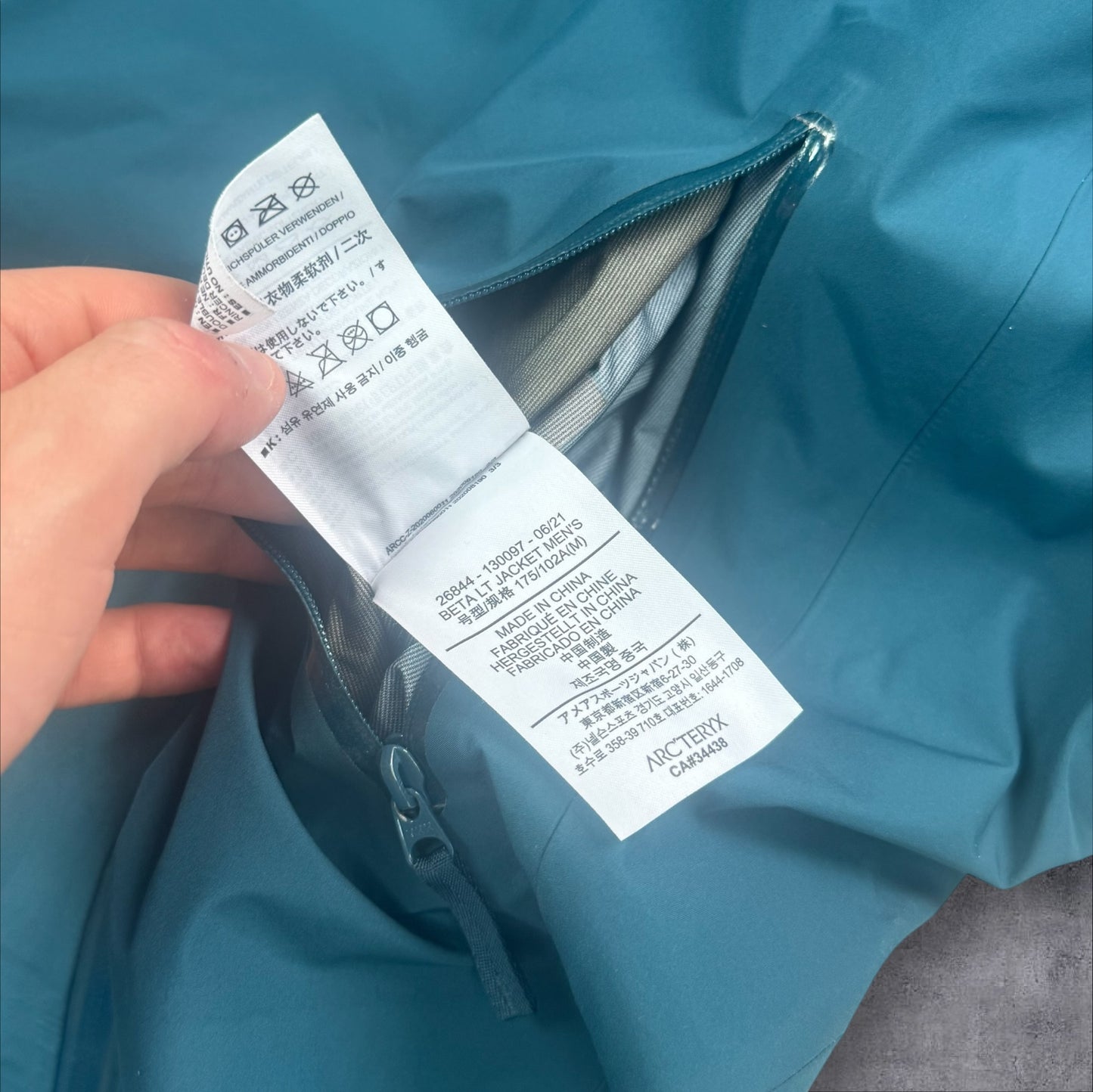 Arc'teryx Beta LT Gore-Tex Medium Teal Blue RRP £550