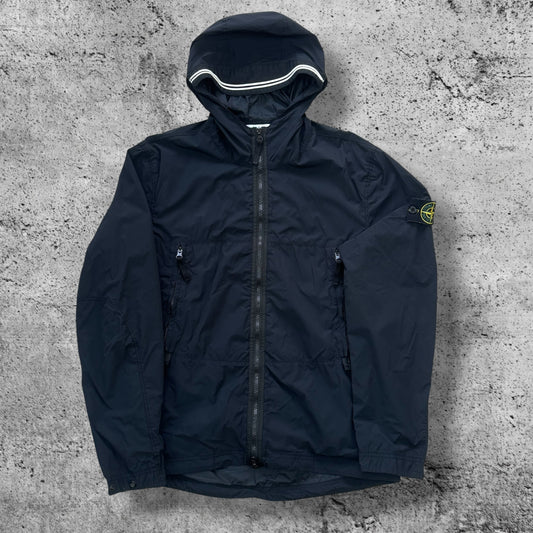 Stone Island Skin Touch Jacket Men's Medium Black Hooded RRP £650