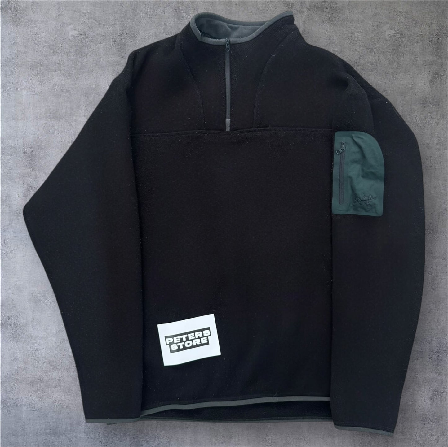 Vintage Arc’teryx Quarter Zip Fleece Large Black RRP £160