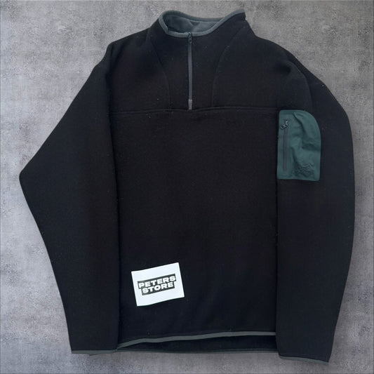 Vintage Arc’teryx Quarter Zip Fleece Large Black RRP £160
