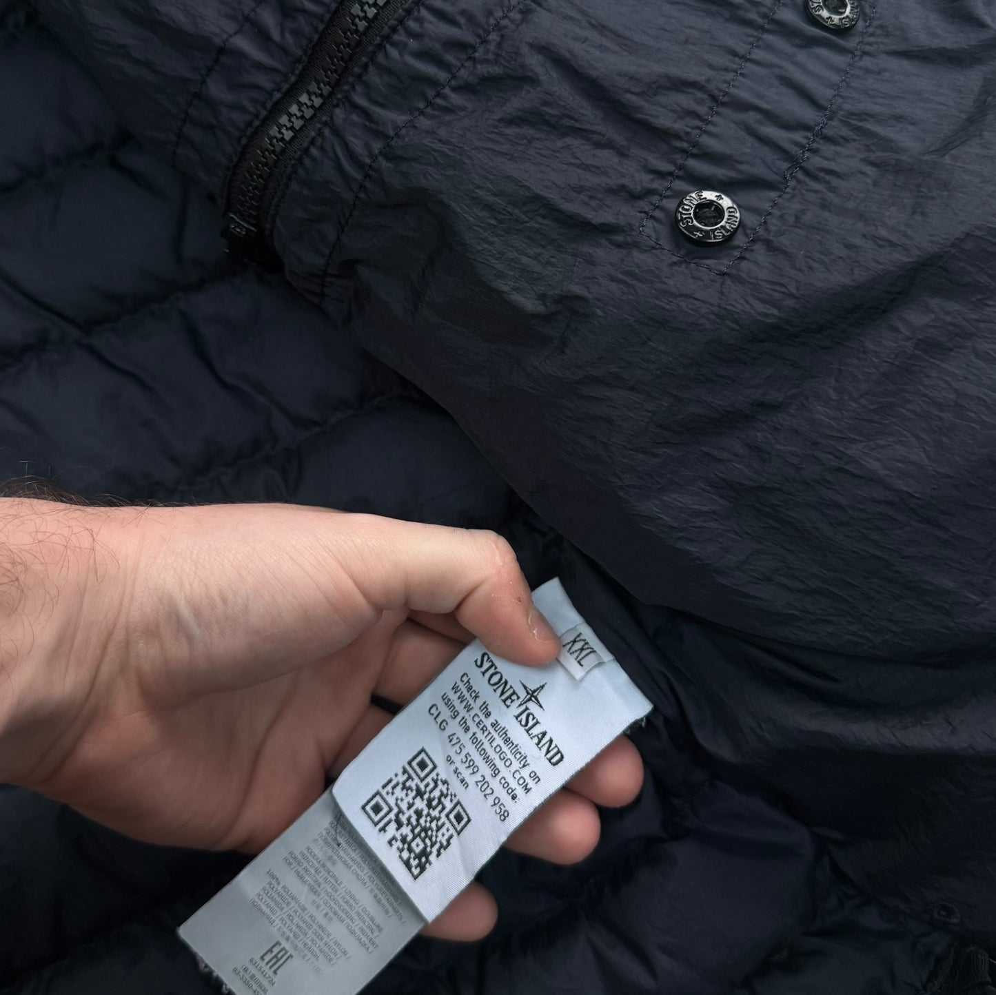 Stone Island Garment Dyed Down Puffer Jacket Size XXL RRP £800