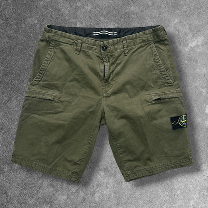 Stone Island Cargo Shorts W34 Khaki Brown V0158 RRP £285