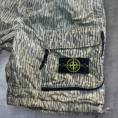 Stone Island 33W Rain Camo Shorts Elasticated Waist RRP £325