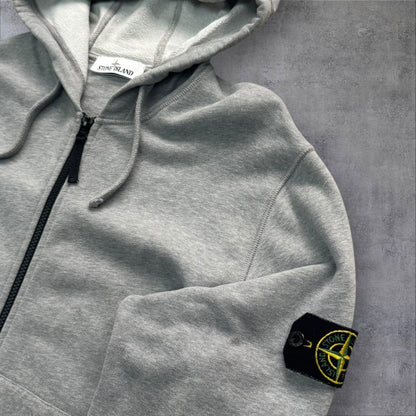 Stone Island Grey Zip Up Jumper Large RRP £325