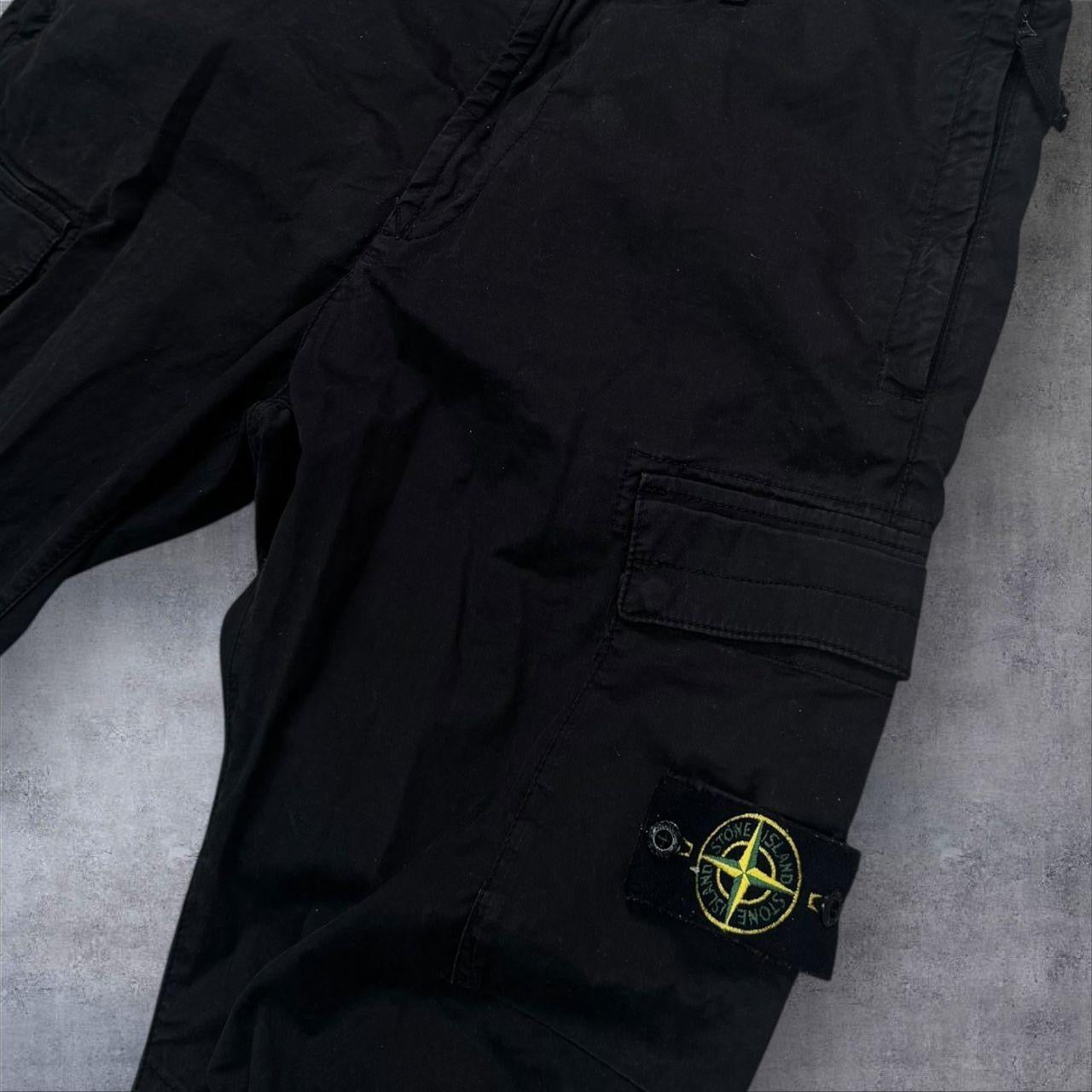 Stone Island Cargo Trousers Black Size 34W RRP £395+