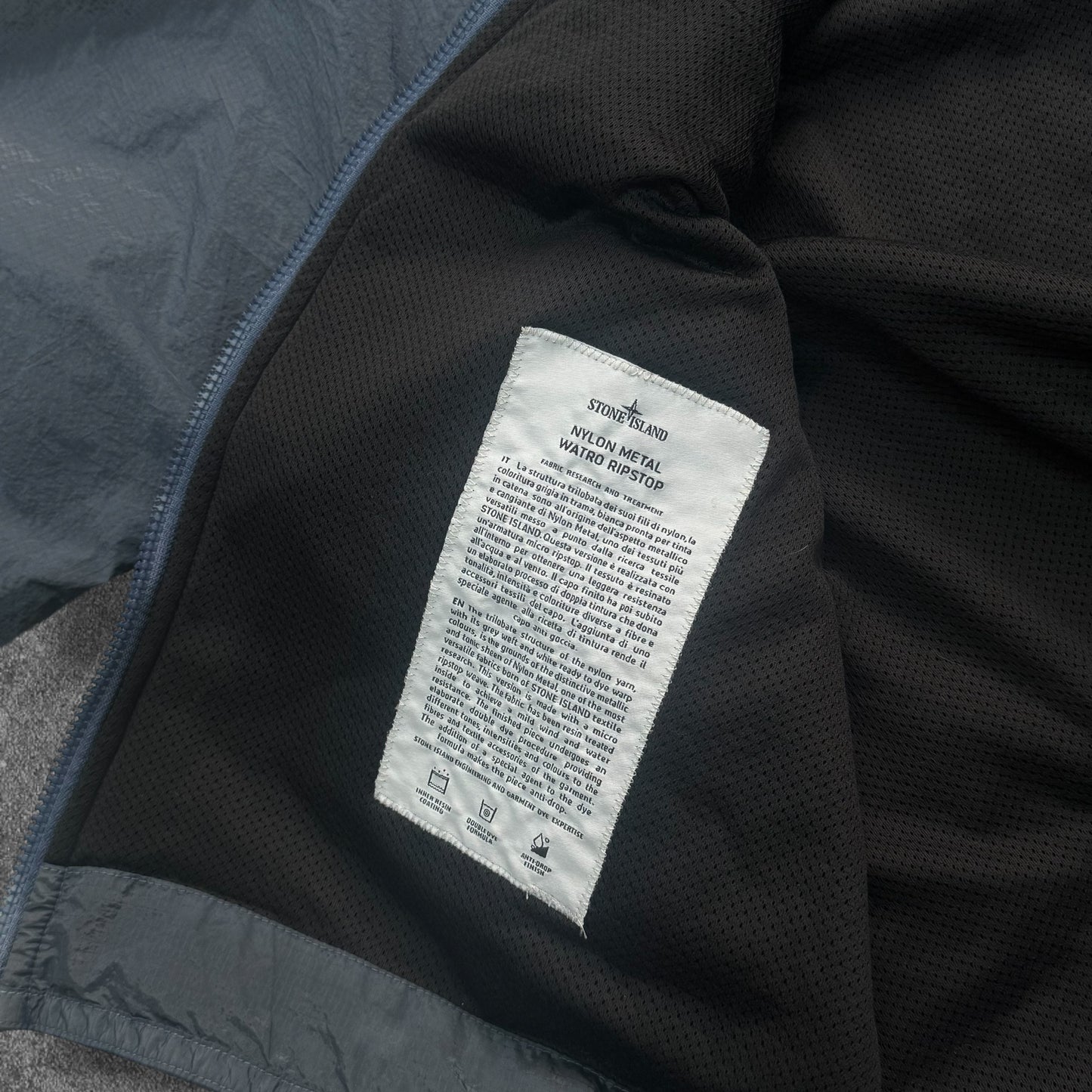 Stone Island Nylon Metal Watro Ripstop Jacket XL Blue RRP £700