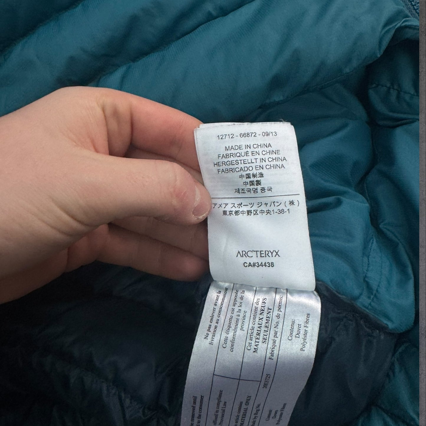 Arc’teryx Thorium AR Puffer Jacket Mens Medium RRP £450