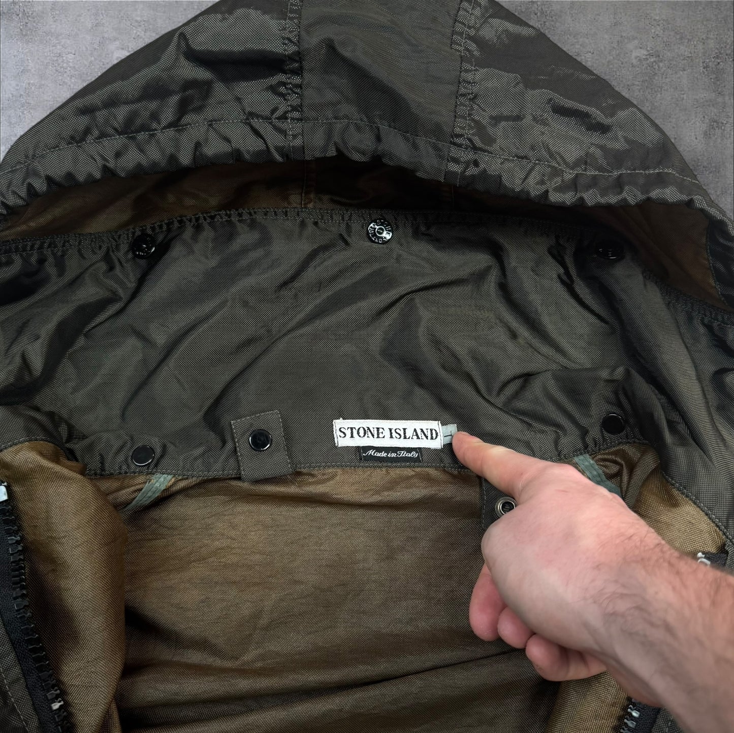 90s Stone Island Formula Steel Dual Layer Parka Jacket A/W 1995