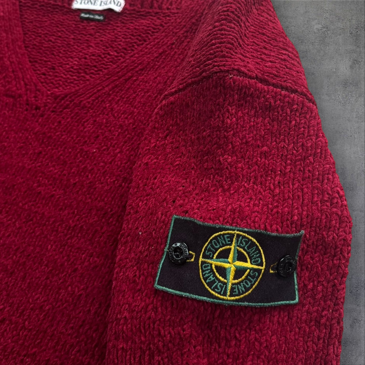 Stone Island 1990s Thick Knit Jumper Size Large RRP £400