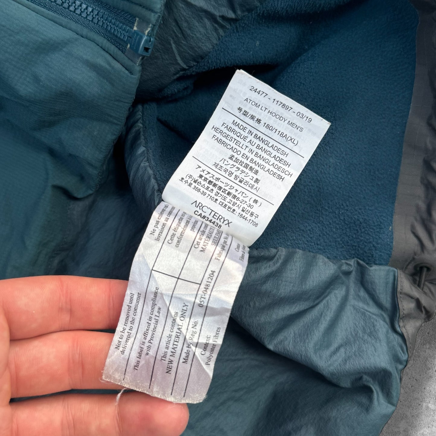 Arc'teryx Atom LT Jacket XL RRP £260