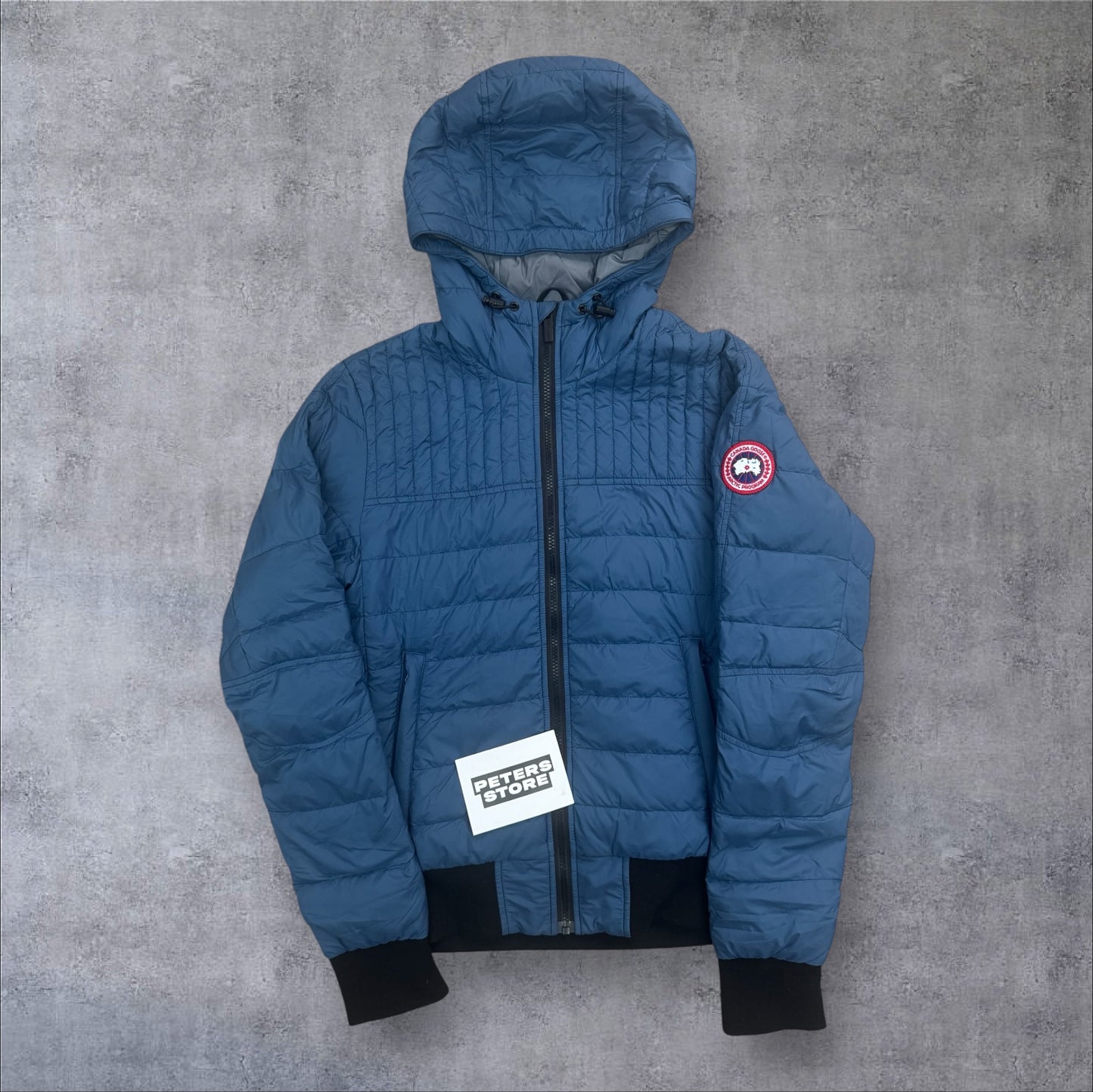 Canada Goose Cabri Hooded Puffer Jacket Men’s Small Blue RRP £850