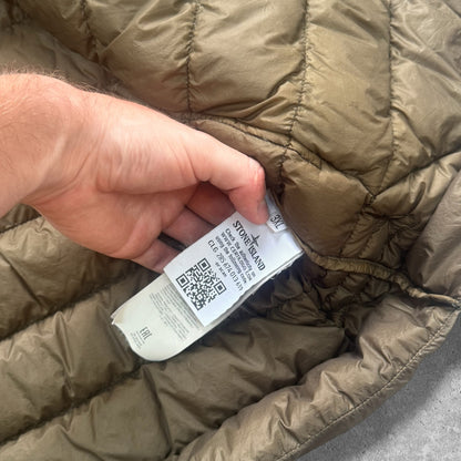 Stone Island Micro Yarn Down Gilet 3XL Brown RRP £450