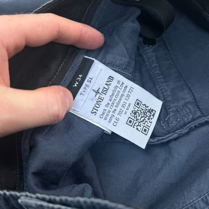 Stone Island Cargo Shorts 34W Navy RRP £285