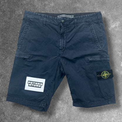 Stone Island Navy Cargo Shorts 32W RRP £295