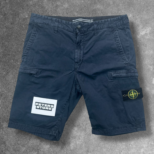 Stone Island Navy Cargo Shorts 32W RRP £295