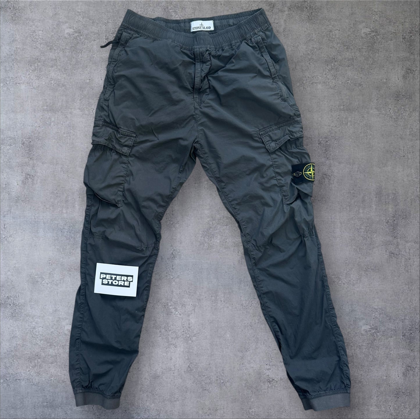 Stone Island 30W Elasticated Cargos Grey RRP £275