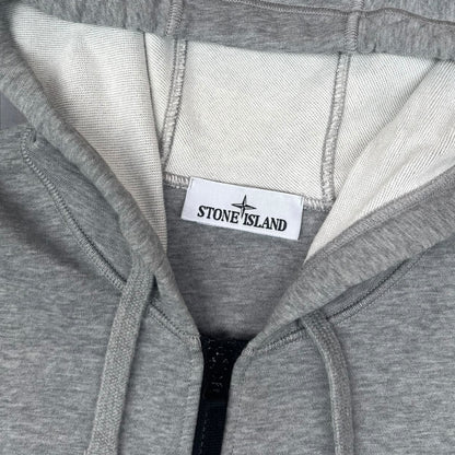 Stone Island Grey Zip-Up Sweatshirt – Large RRP £295+