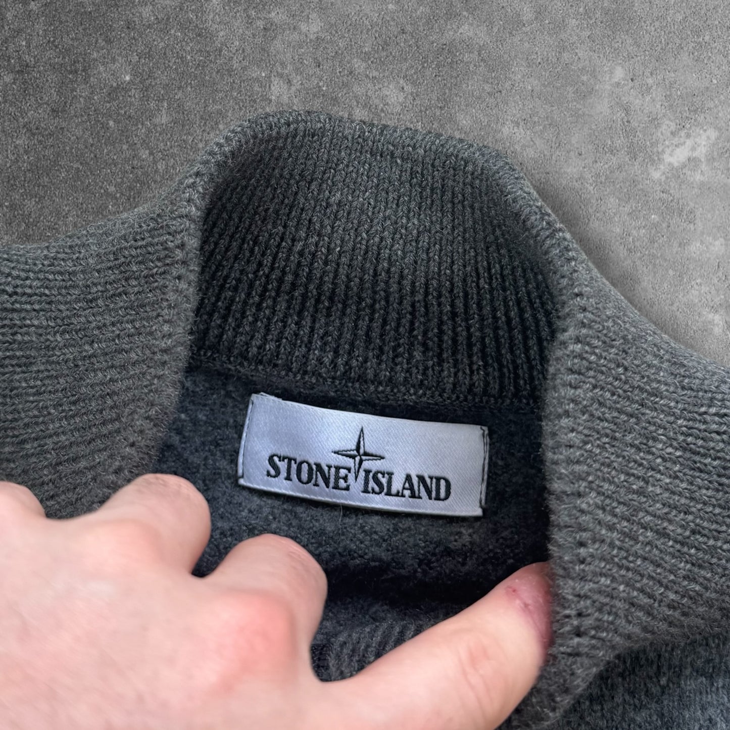 Stone Island Knit Quarter Zip Jumper XL RRP £275