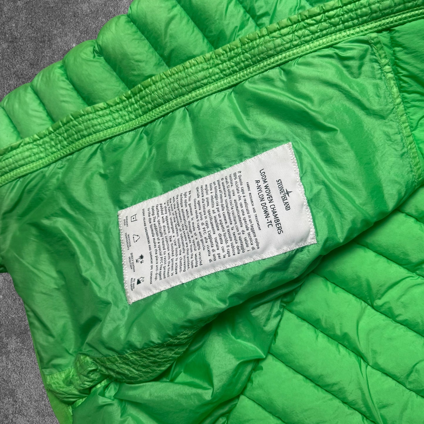 Stone Island Loom Woven Down Puffer Jacket Large RRP £725