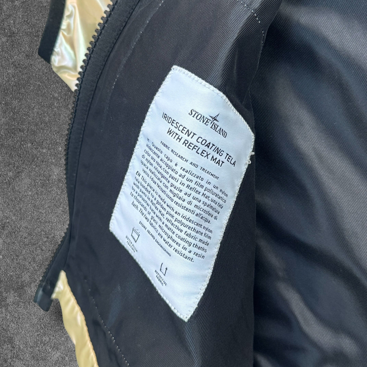 Stone Island Iridescent Reflex Mat Gilet Large AW 2018 RRP £600