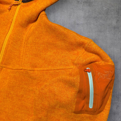 Arcteryx Hooded Fleece Womens Large Orange RRP £180