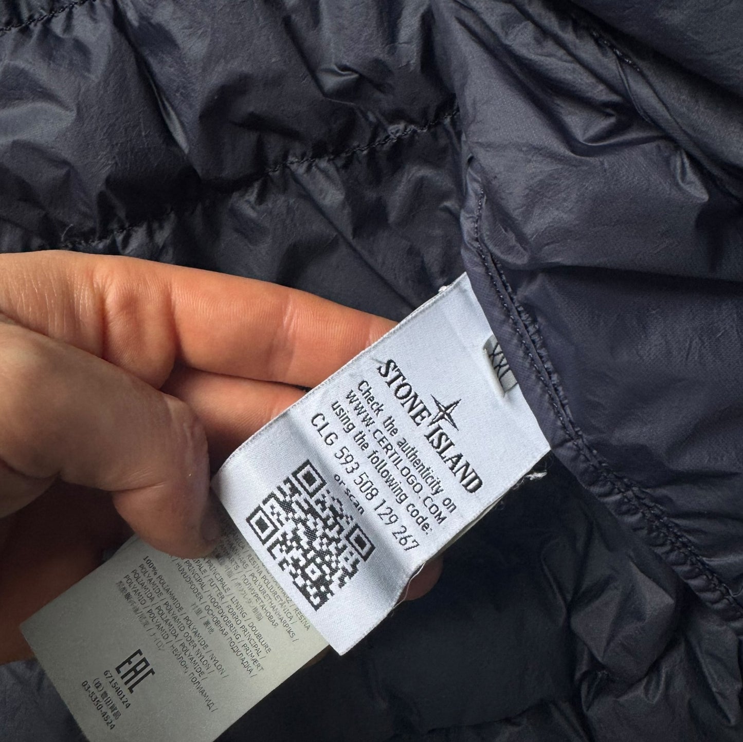 Stone Island Micro Yarn Down Jacket XXL RRP £650