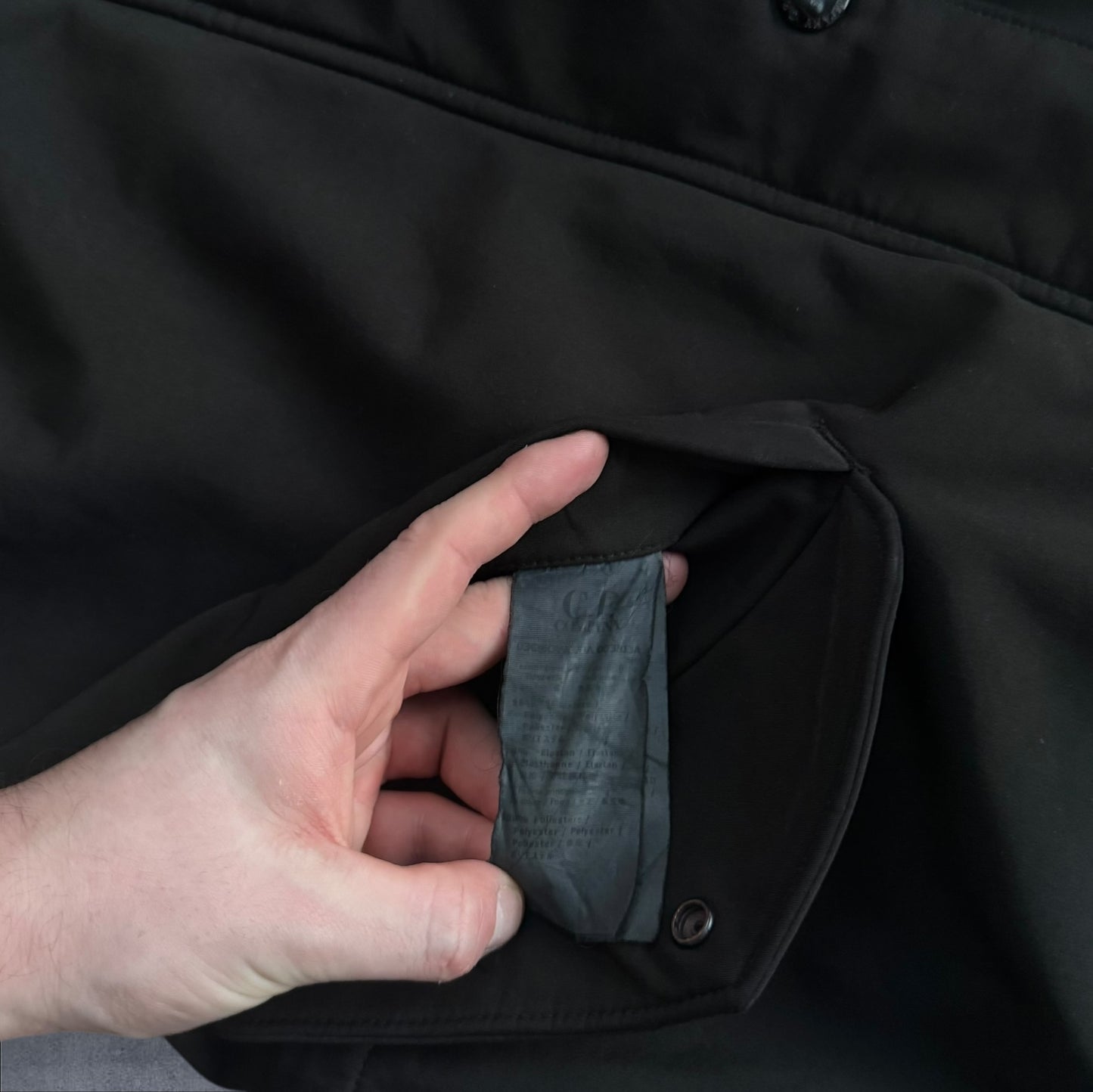 CP Company Fleece Lined Softshell Parka Black RRP £525