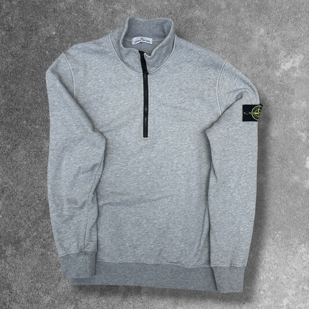 Stone Island Quarter Zip Large Grey A0M64 RRP £245