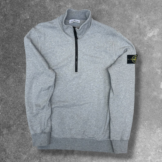 Stone Island Quarter Zip Large Grey A0M64 RRP £245