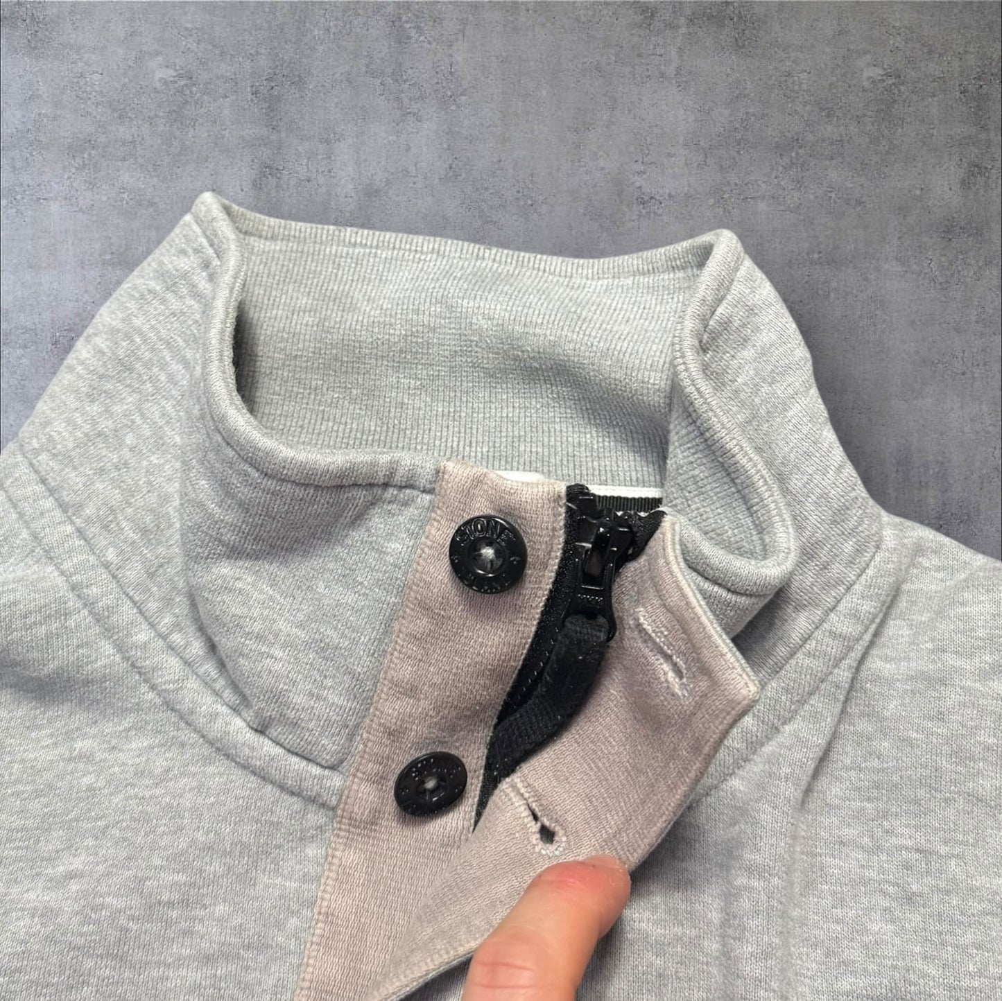 Stone Island Quarter Zip Grey XL RRP £325