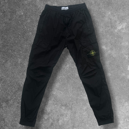 Stone Island Cargos W30 Black Elasticated Waist RRP £350