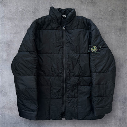 Stone Island Autumn Winter 1995 Green Edge Puffer Jacket XL RRP £795