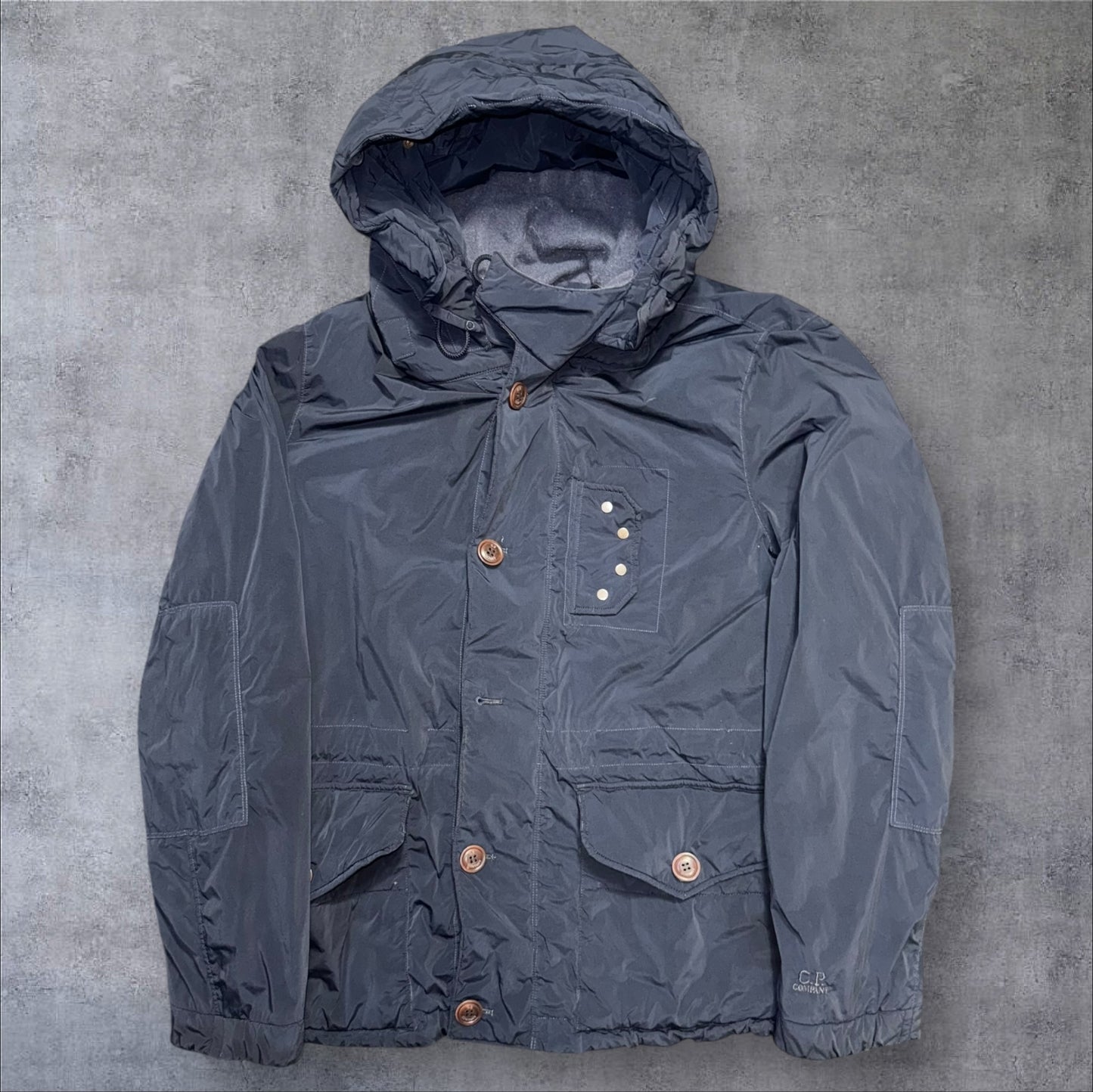 Vintage CP Company Hooded Nylon Nycra Insulated Jacket Large RRP £450