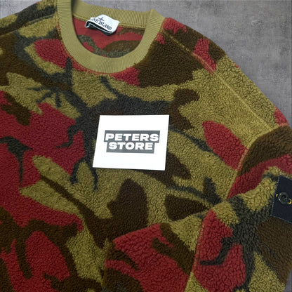 Stone Island Camo Fleece Sweatshirt Medium (Fits Large) RRP £350+