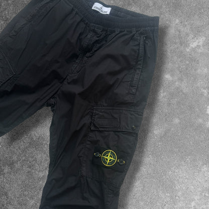 Stone Island Cargos W30 Black Elasticated Waist RRP £350