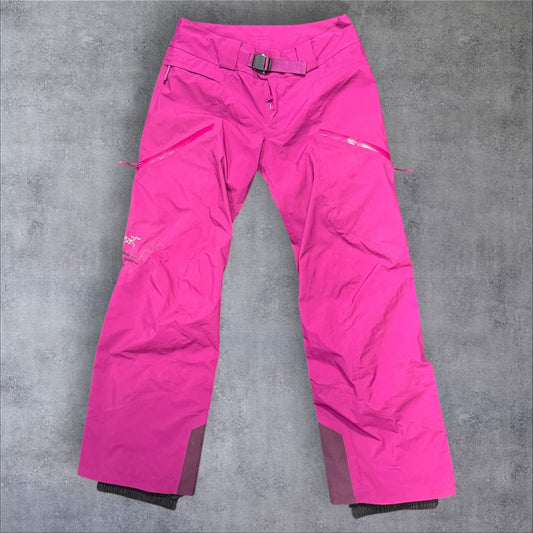 Arcteryx Goretex Ski Trousers Womens Medium Pink RRP £350