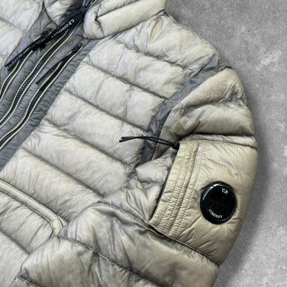CP Company Down Jacket Men's Large Beige Mint Condition RRP £650