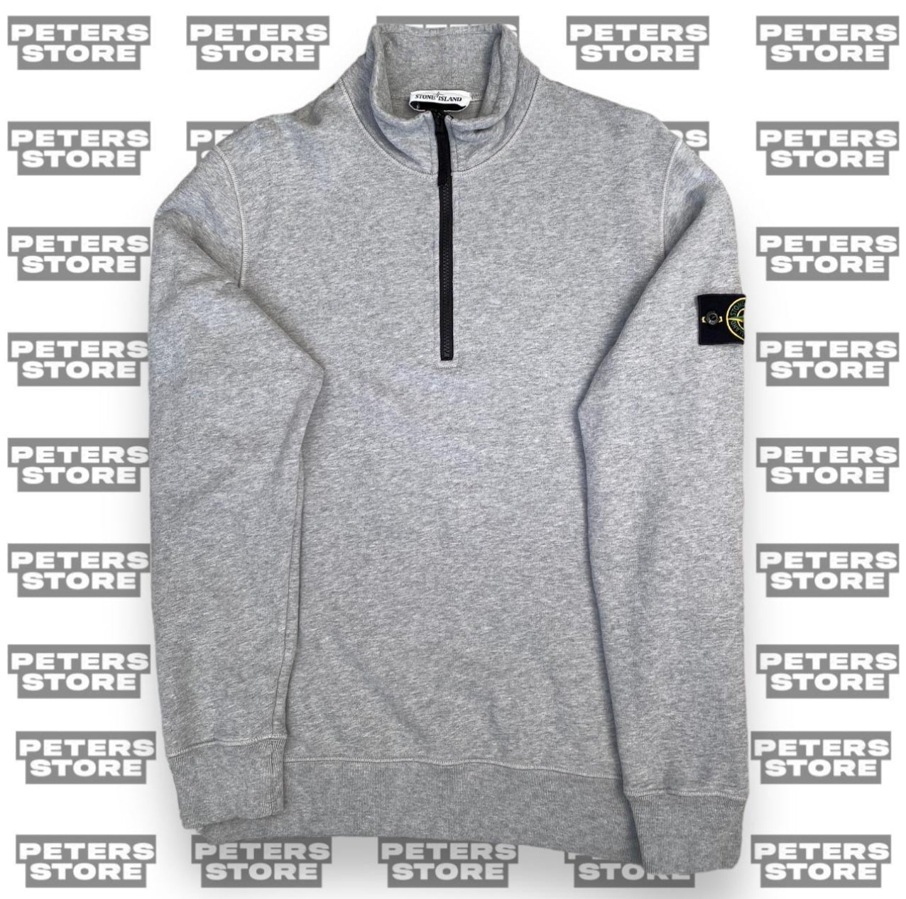 Stone Island Grey XL Quarter Zip