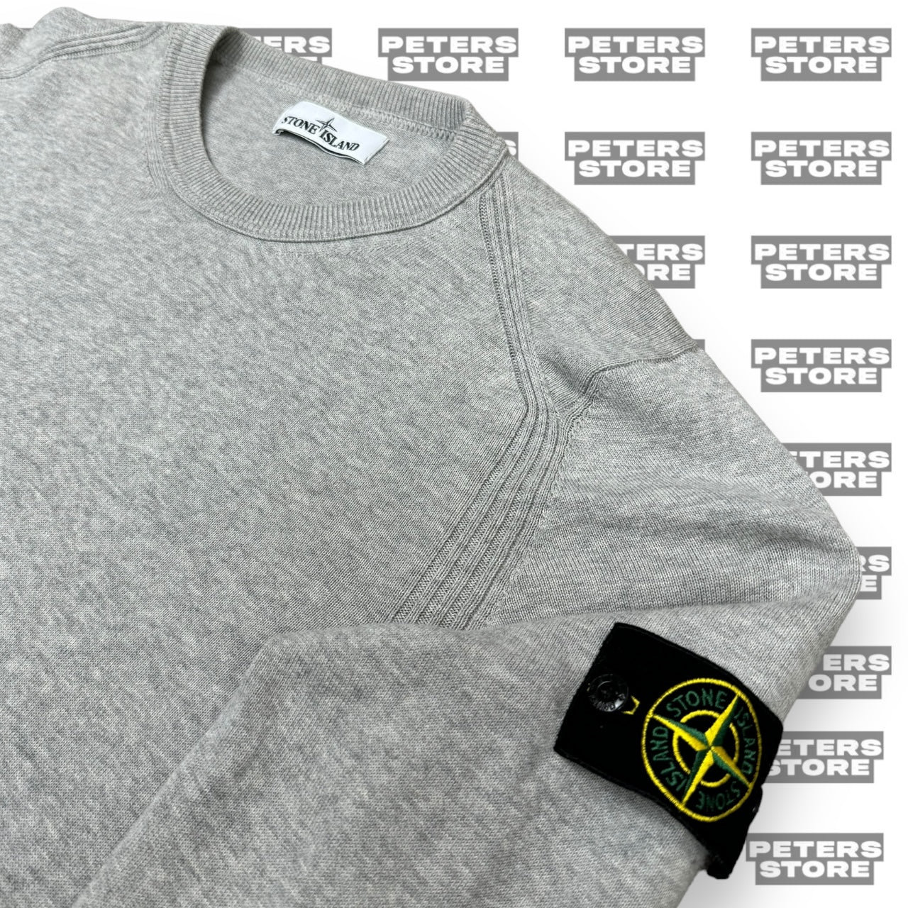 Stone Island Grey Knit Jumper