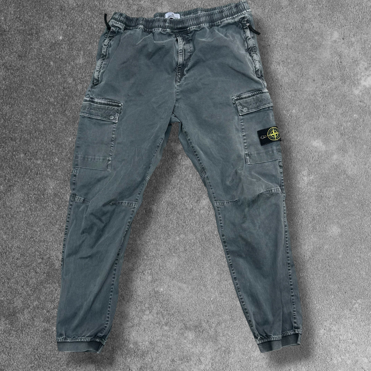 Stone Island Cargos W38 Charcoal Grey Garment Dyed RRP £350