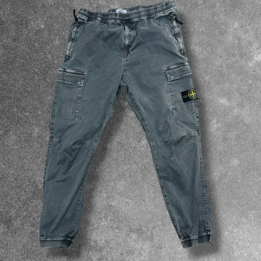 Stone Island Cargos W38 Charcoal Grey Garment Dyed RRP £350