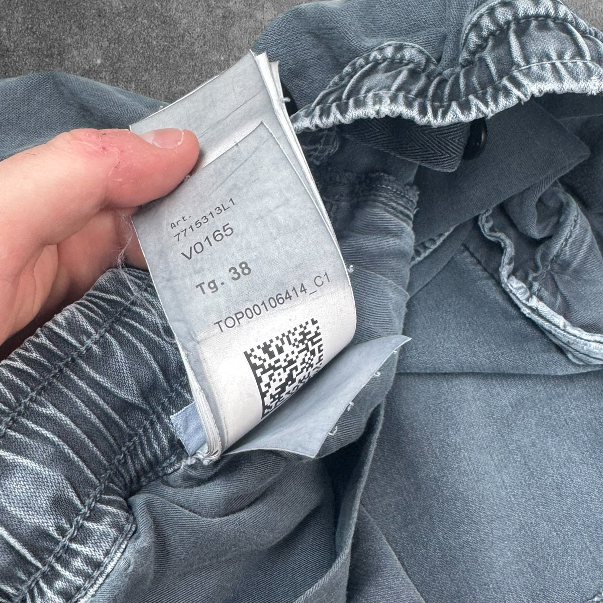 Stone Island Cargos W38 Charcoal Grey Garment Dyed RRP £350