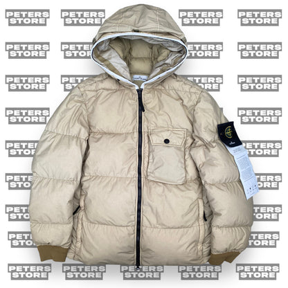 Stone Island Beige Naslan Light Watro Down TC Puffer Jacket