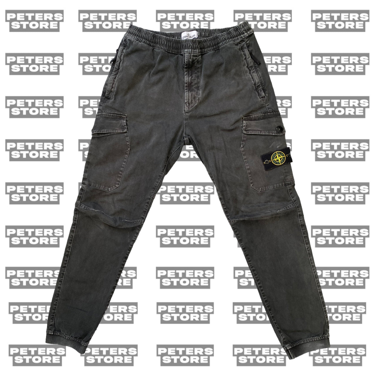 Stone Island Grey Washed Cargos