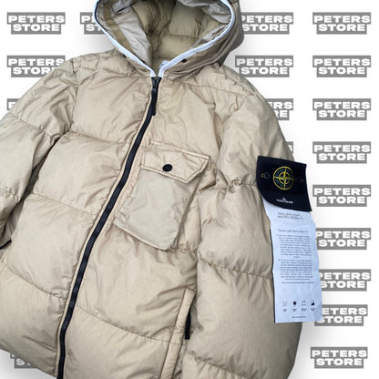 Stone Island Beige Naslan Light Watro Down TC Puffer Jacket