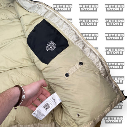 Stone Island Beige Naslan Light Watro Down TC Puffer Jacket